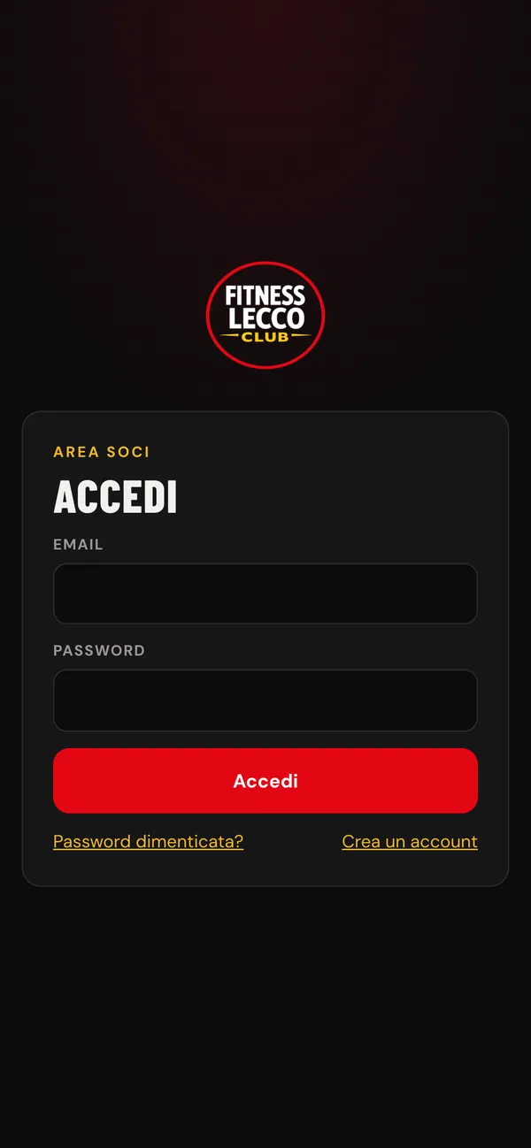 Accesso all'app soci